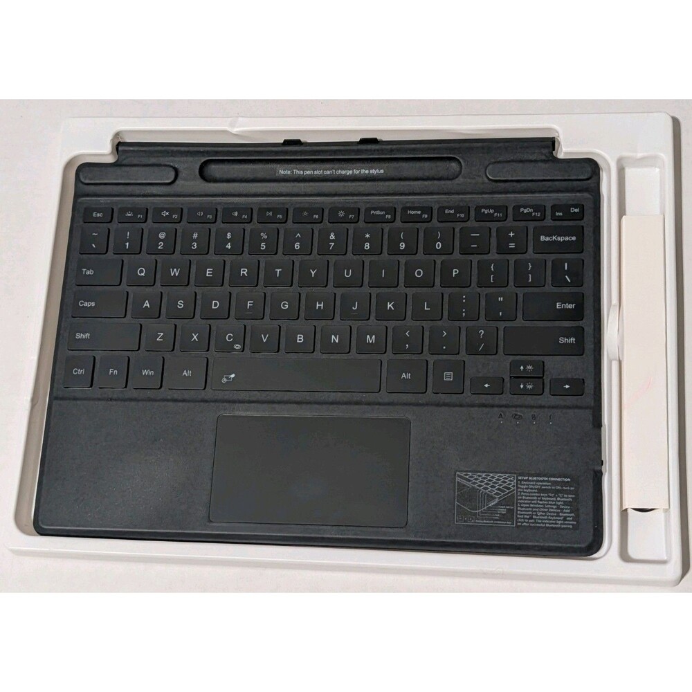 Beesufar Surface Pro Keyboard Bluetooth Type Cover Backlit Touchpad New